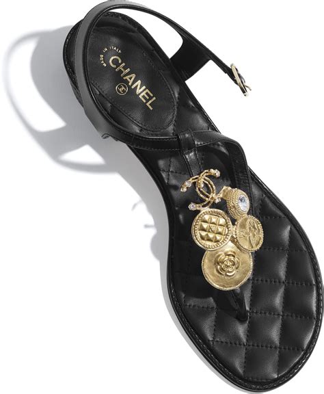 sandali chanel con tacco basso|Chanel sandals canada.